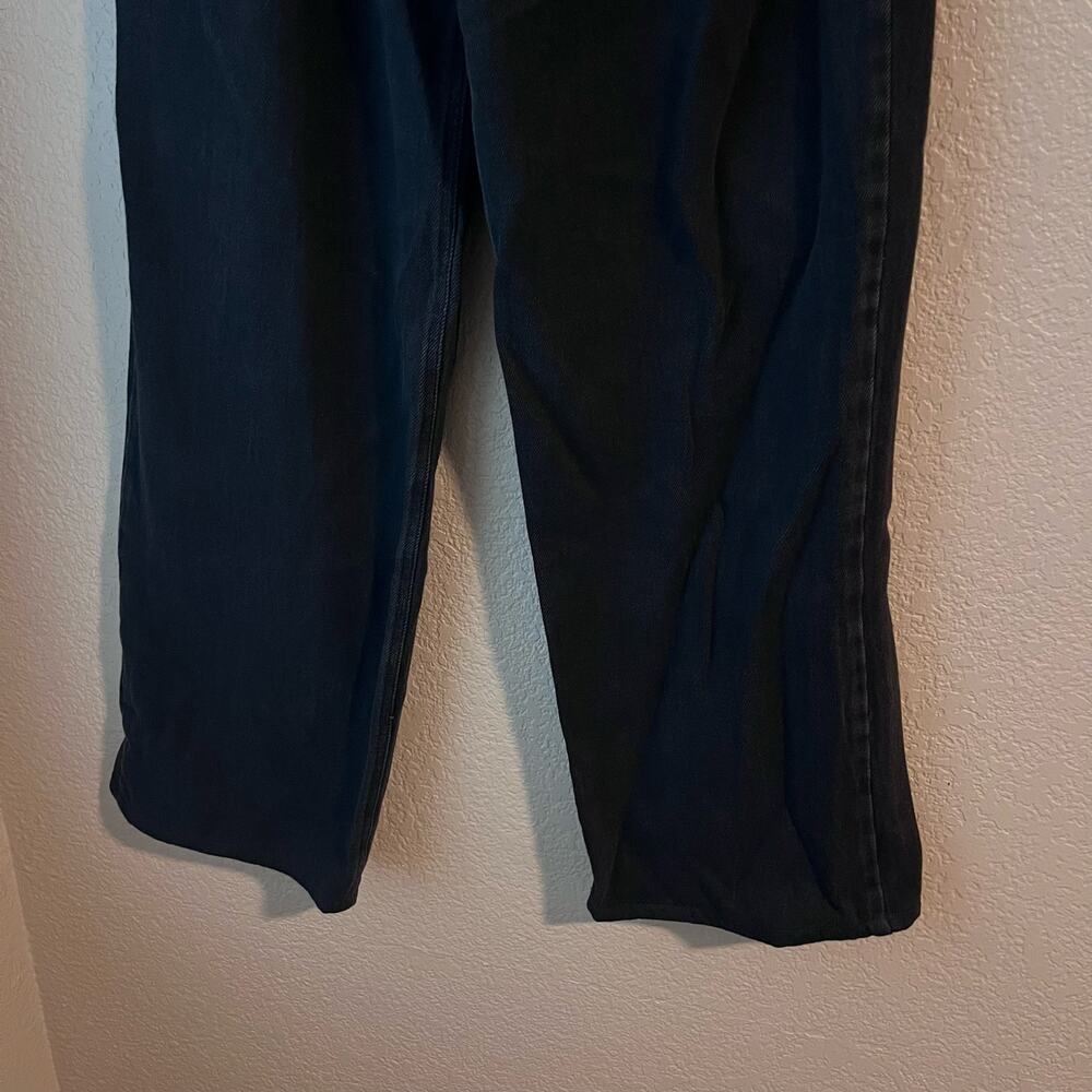 The Frankie Shop Hayla Wide Leg Baggy Jeans XL/XXL Adjustable Waist Cotton Gray - Picture 4 of 9